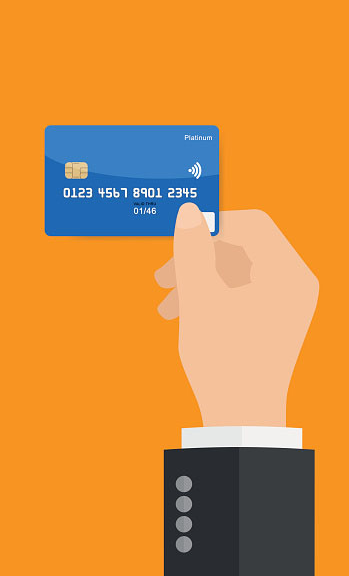 Business Hand Holding Credit Card 